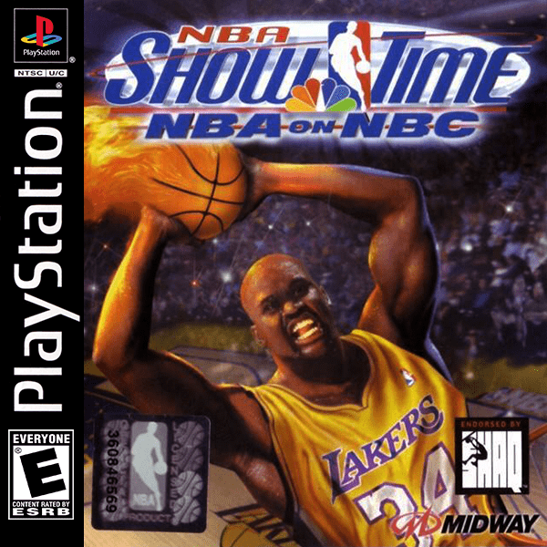 NBA ShowTime NBA on NBC box art for Playstation